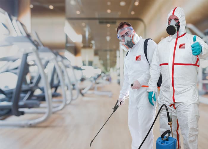 Проведение очистки и дезинфекции систем вентиляции в фитнес-клубе в Фрязево